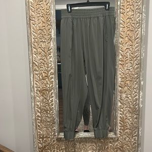 Army green joggers, oversized